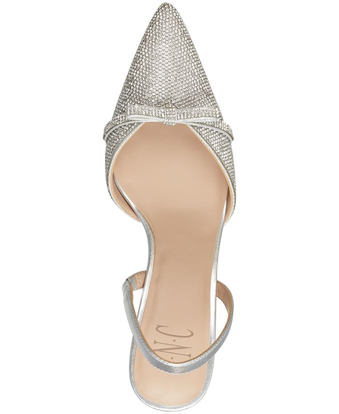 INC International Concepts Women's Gelsey Slingback KittenHeel Pumps