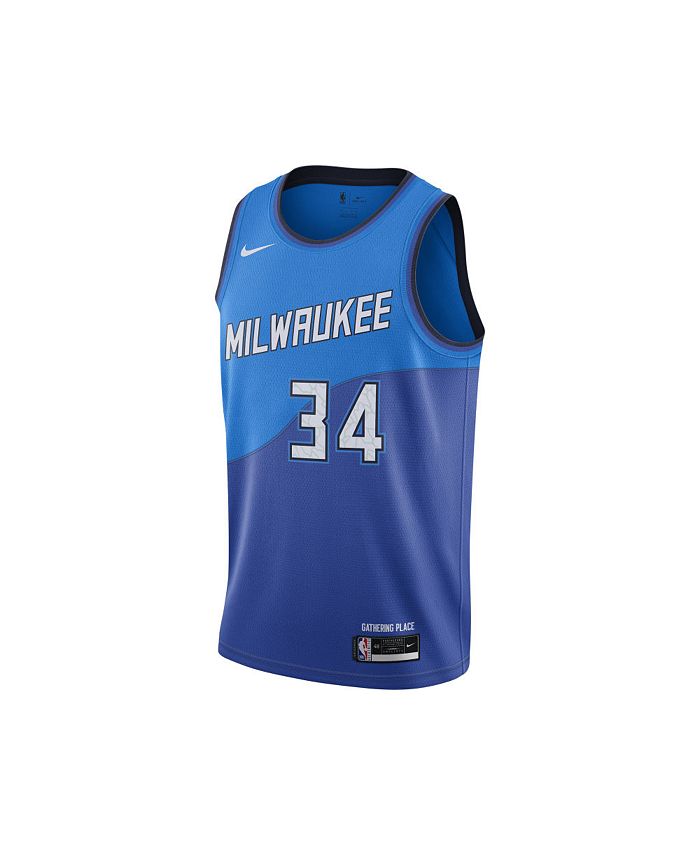 Nike Milwaukee Bucks Men's City Edition Swingman Jersey - Giannis ...