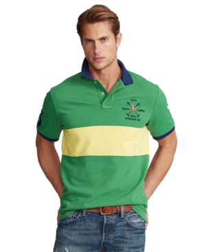 Polo Ralph Lauren Men's Custom Slim Fit Mesh Polo Shirt
