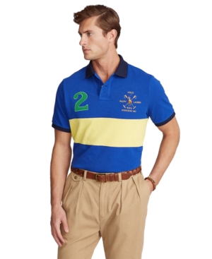Polo Ralph Lauren Men's Custom Slim Fit Mesh Polo Shirt