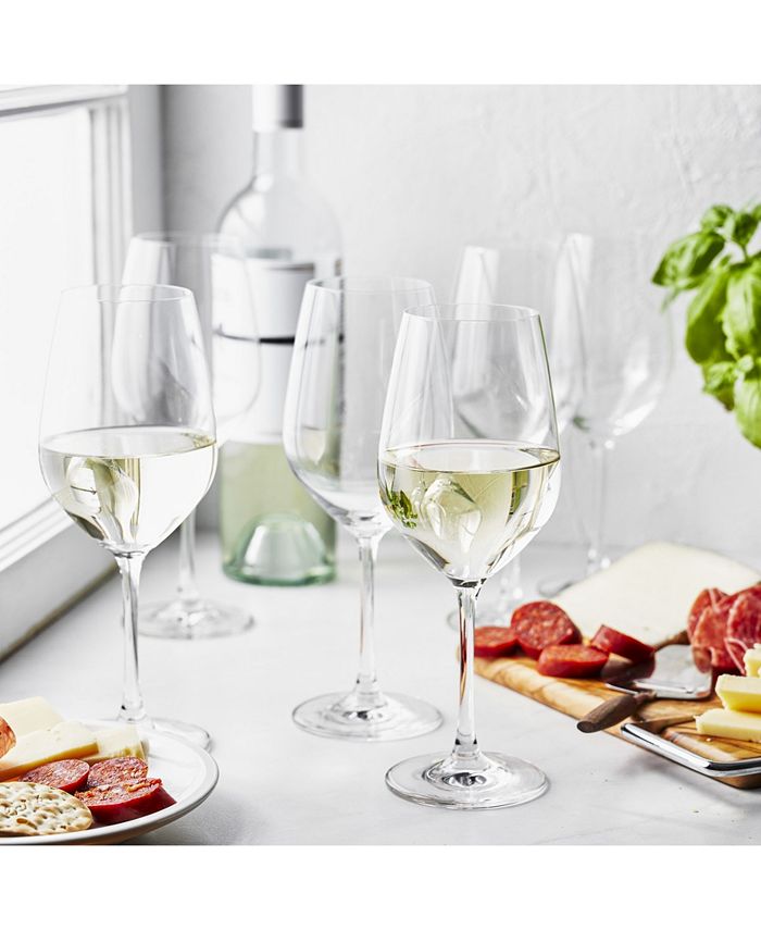 Zwilling Predicat Burgundy White 6 Piece Glass Set, 13.6 oz Macy's