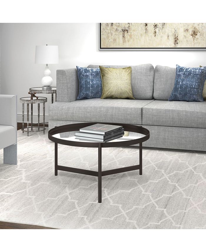 Hudson & Canal Kismet Coffee Table with Mirrored Top Macy's