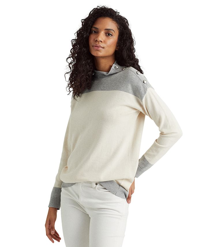 Lauren Ralph Lauren Mockneck Sweater - Macy's