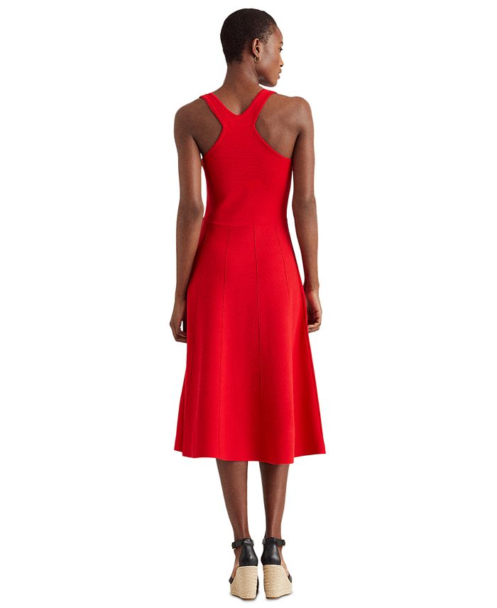Lauren Ralph Lauren Sleeveless Fit & Flare Dress - Macy's