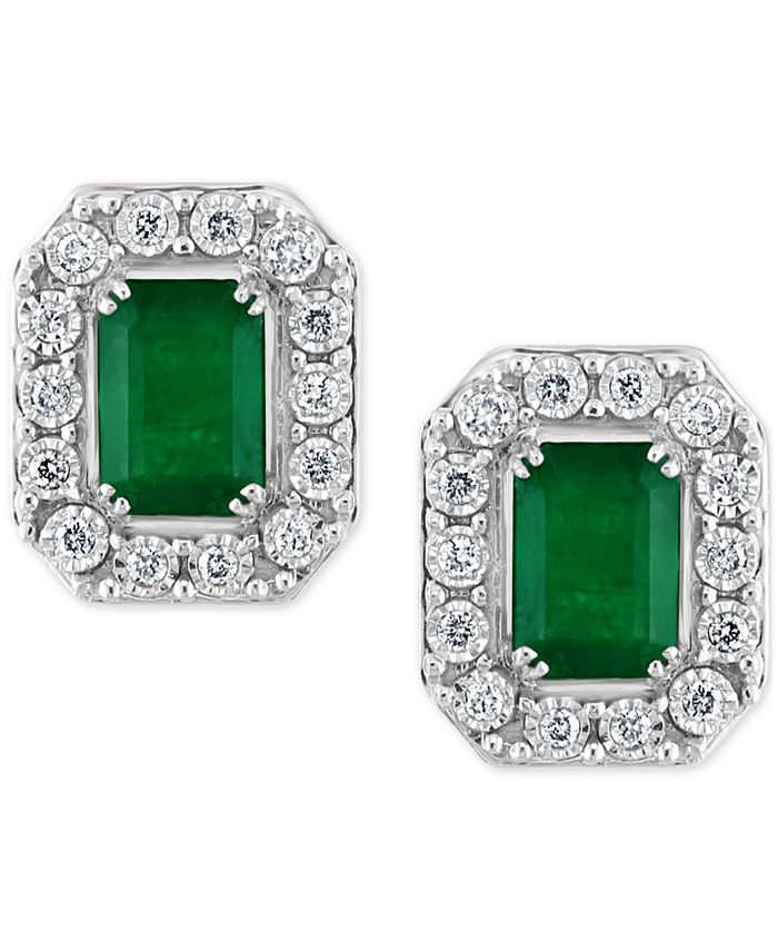 EFFY Collection EFFY® Emerald (1-7/8 ct. t.w.) & Diamond (1/5 ct. t.w ...