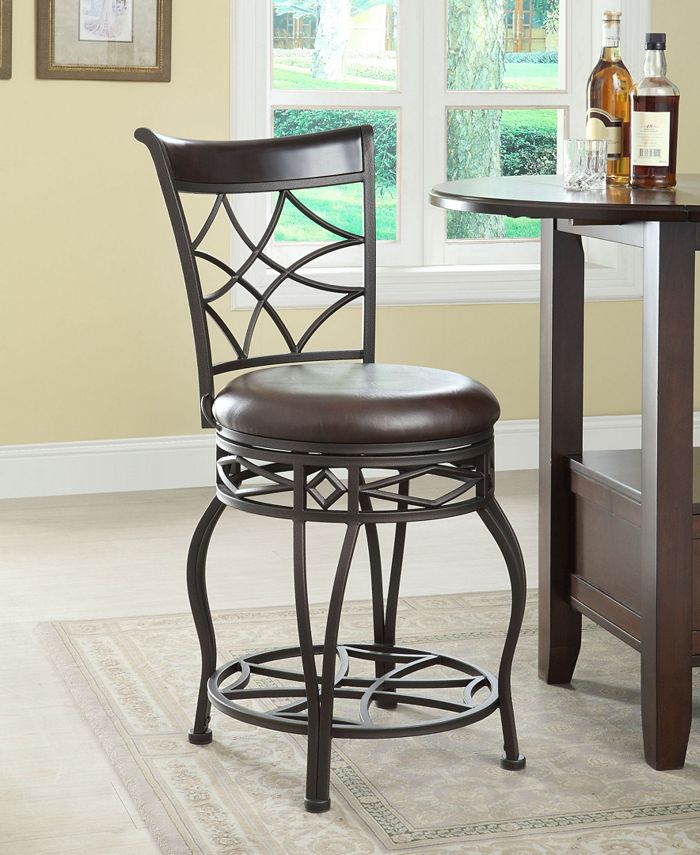 Furniture Swivel Metal Cross Back 2In1 Bar Stool Macy's