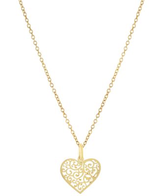 Giani Bernini - Filigree Heart 18" Pendant Necklace