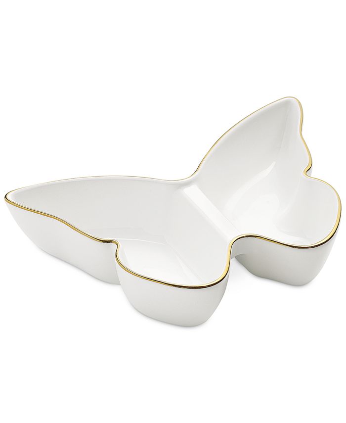 Martha Stewart Collection Easter Butterfly Divided Dish, Created for