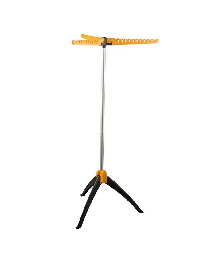 HomeIT Foldable Clothes Drying Rack in Yellow - Portable Garment Drying ...