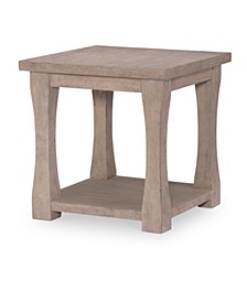 Milano by Sandstone Leg End Table with Open Shelf