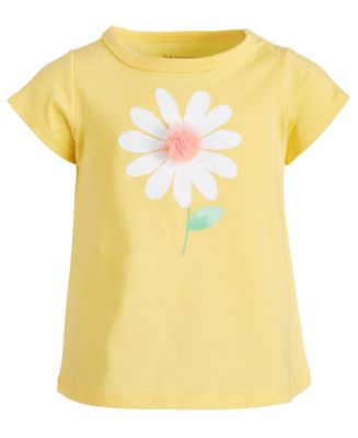 First Impressions Baby Girls Cotton Daisy T-Shirt, Created for Macy's ...
