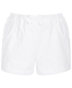 First Impressions Baby Girls Eyelet Knit Cotton Shorts Created for Macy's