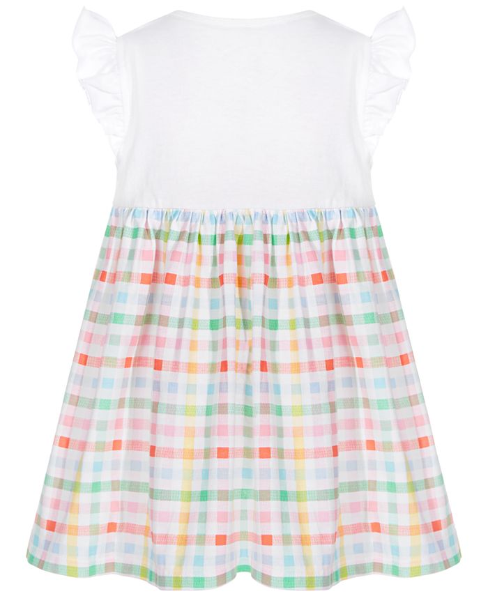 First Impressions Toddler Girls Rainbow Gingham Cotton Dress, Created ...