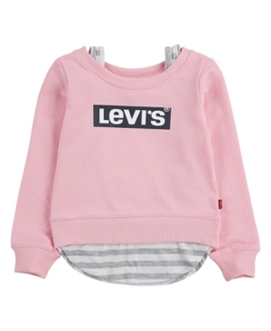 Levi's Toddler Girls Layered Sweatshirt