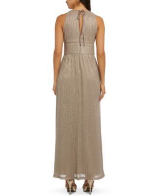 R \u0026 M Richards Metallic Knit Keyhole 