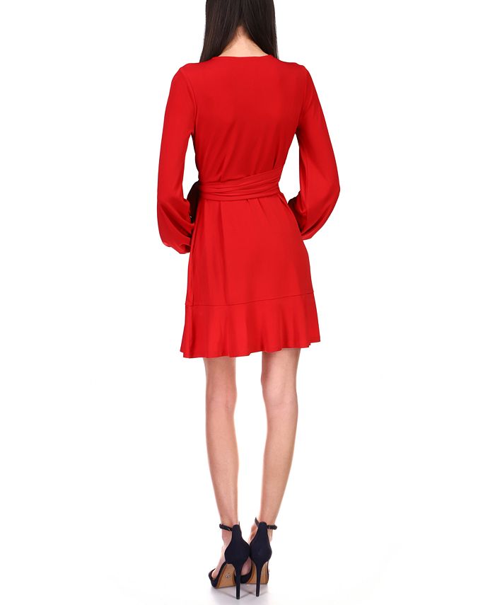 michael kors ruffle sleeve dress
