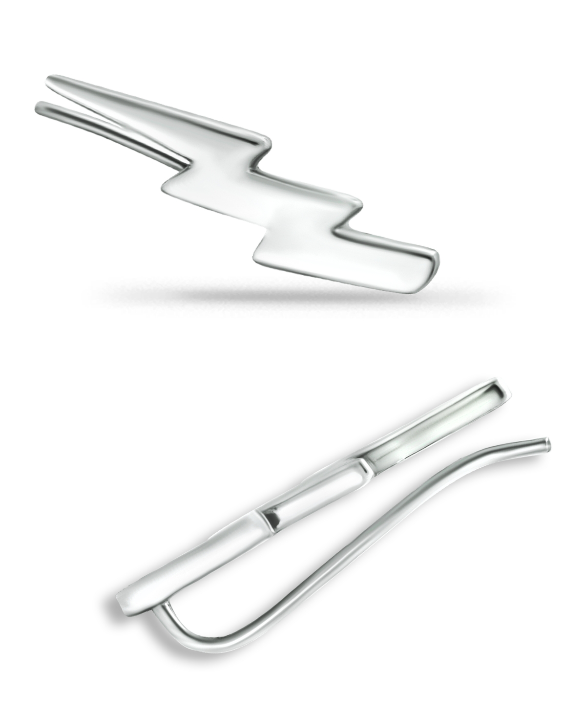 Giani Bernini Lightning Bolt Ear Crawler Earrings in 18k Gold Overor- Sterling Silver