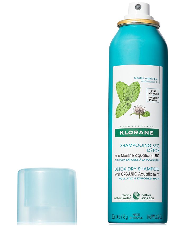Klorane Detox Dry Shampoo With Organic Aquatic Mint, 3.2oz. Macy's