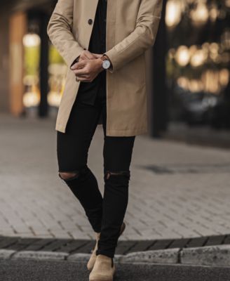 MVMT Men's Legacy Slim Brown Leather Strap Watch 42mm