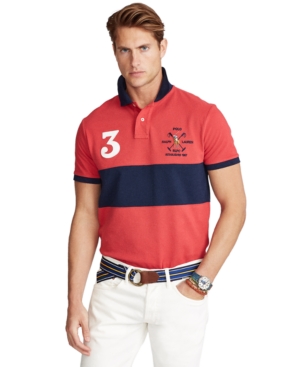 Polo Ralph Lauren Men's Custom Slim Fit Mesh Polo Shirt