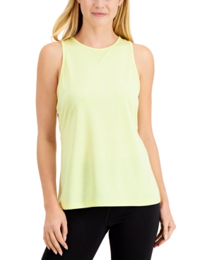 Ideology HEATHERED KEYHOLE-BACK TANK TOP, CREATED FOR MACY'S