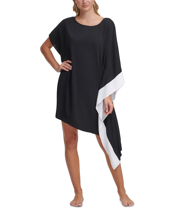 DKNY Asymmetrical Kaftan Cover Up Dress - Macy's