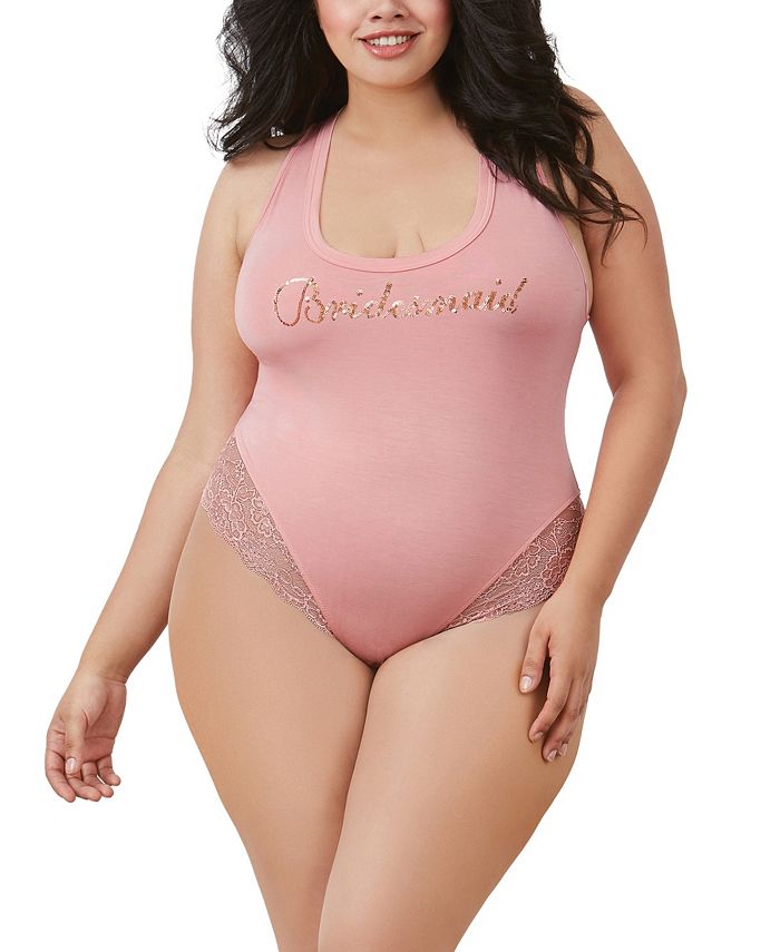 Dreamgirl Women's Plus Size Soft Spandex-Jersey Bridesmaid
