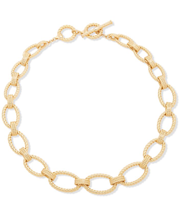 Lauren Ralph Lauren GoldTone Rope Link 13" Choker Necklace Macy's