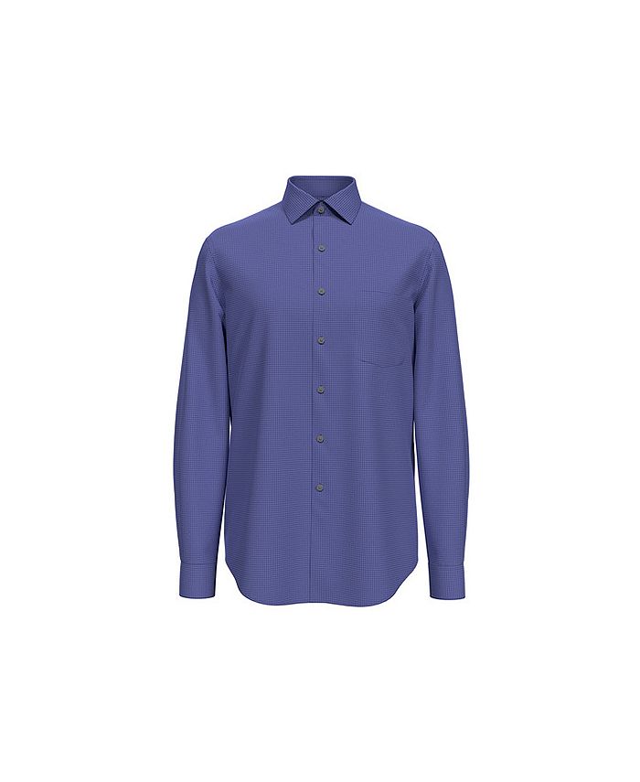 Van Heusen Men's Stain Shield Regular Fit Stretch Dress Shirt Macy's