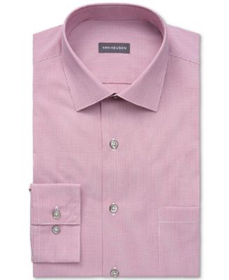 Van Heusen Men's Stain Shield Regular Fit Stretch Dress Shirt - Macy's