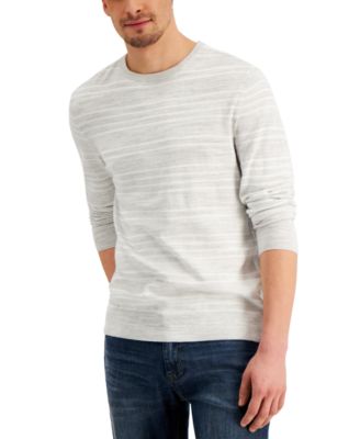 Club Room Men's Low Tide Striped Crewneck Sweater, Created For Macy's ...