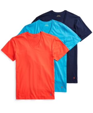 Polo Ralph Lauren Men's 3-Pack Cotton V-Neck T-Shirts