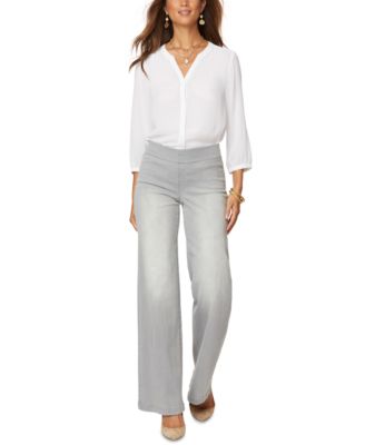 NYDJ - Wide-Leg Pull-On Jeans