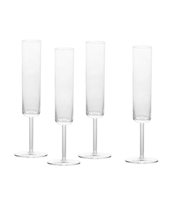 Schott-Zwiesel Crystal, Melodia Pattern, Tall Champagne Flutes