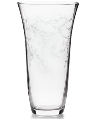 Hotel Collection - Classic Etched Floral Tall Vase, Created for Macy's