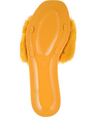 Women's Dusk Faux Fur Band Slide Sandals