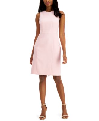 scoop neck sheath dress