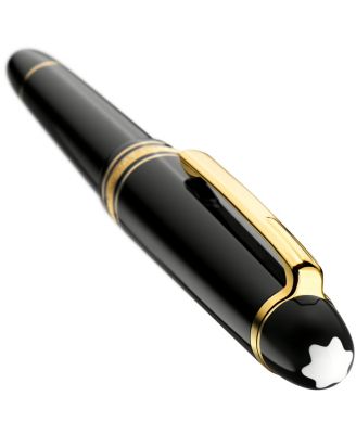 Meisterst&amp;uuml;ck Classique Black Resin &amp; Gold-Coated Fountain Pen 