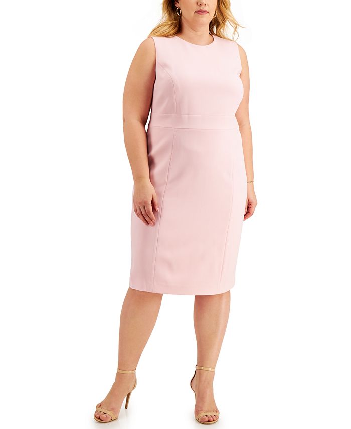 Kasper Plus Size Scoop-Neck Sheath Dress & Reviews - Dresses - Women ...