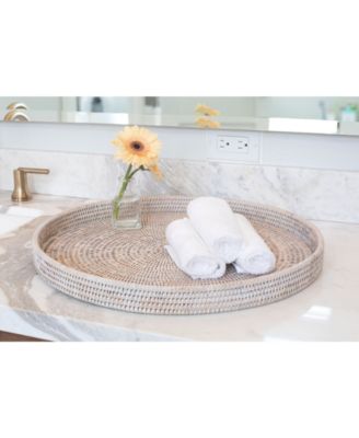 Artifacts Trading Company Artifacts Trading Company Round Ottoman Tray