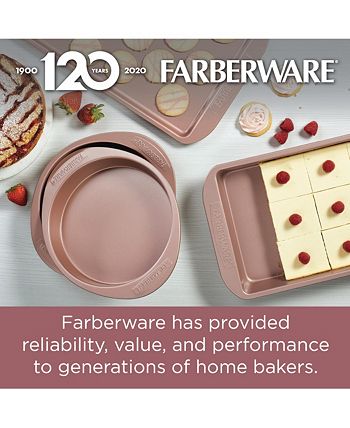 Farberware Nonstick 4-Pc. Bakeware Set, Rose Gold - Macy's