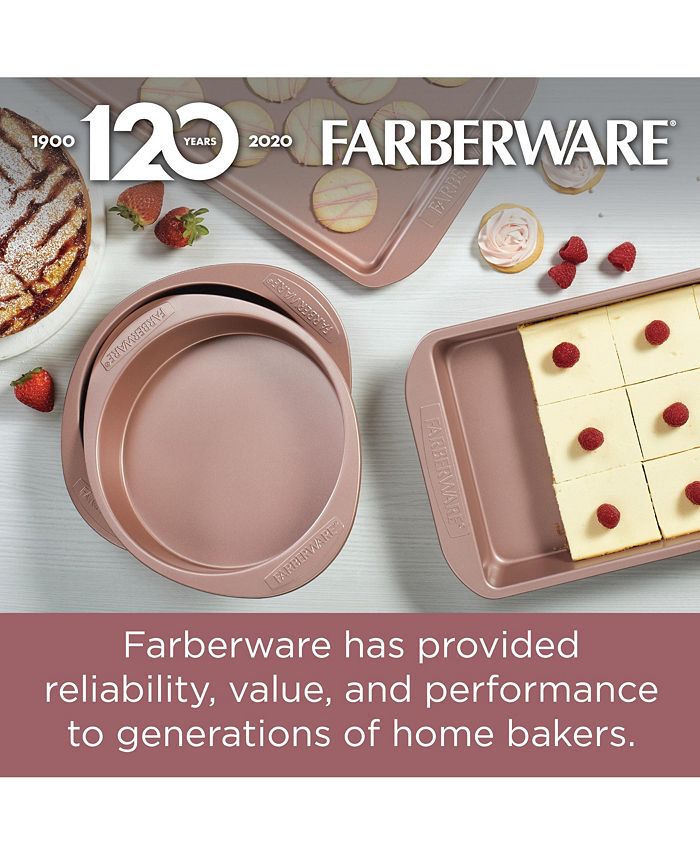 Farberware Nonstick Bakeware Set, 4Pc., Rose Gold & Reviews Bakeware