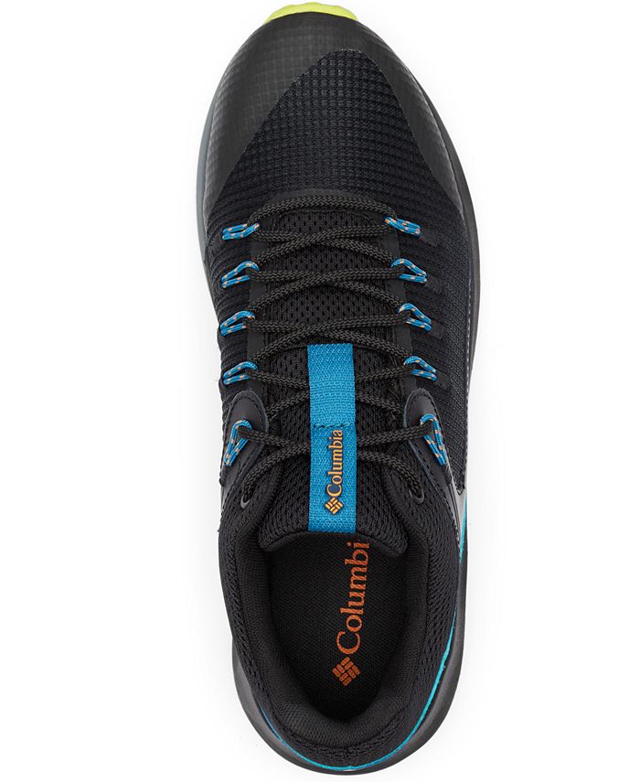 columbia men's trailstorm waterproof dark grey bright gold 10