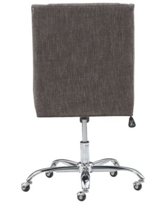 Linon Home D Cor Wells Upholstered Swivel Office Chair Macy S   18478253 Fpx.tif