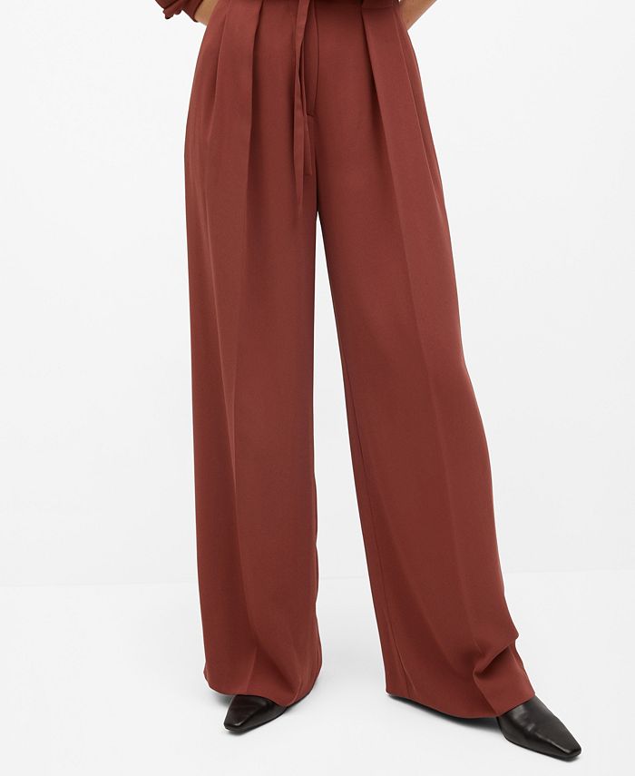 mango dart palazzo trousers