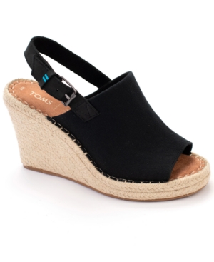 Toms Monica Slingback Platform Espadrille Wedge Sandals Women's Shoes