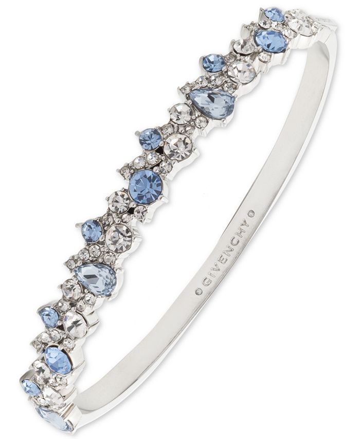 Givenchy Silver-Tone Crystal Cluster Bangle Bracelet & Reviews 