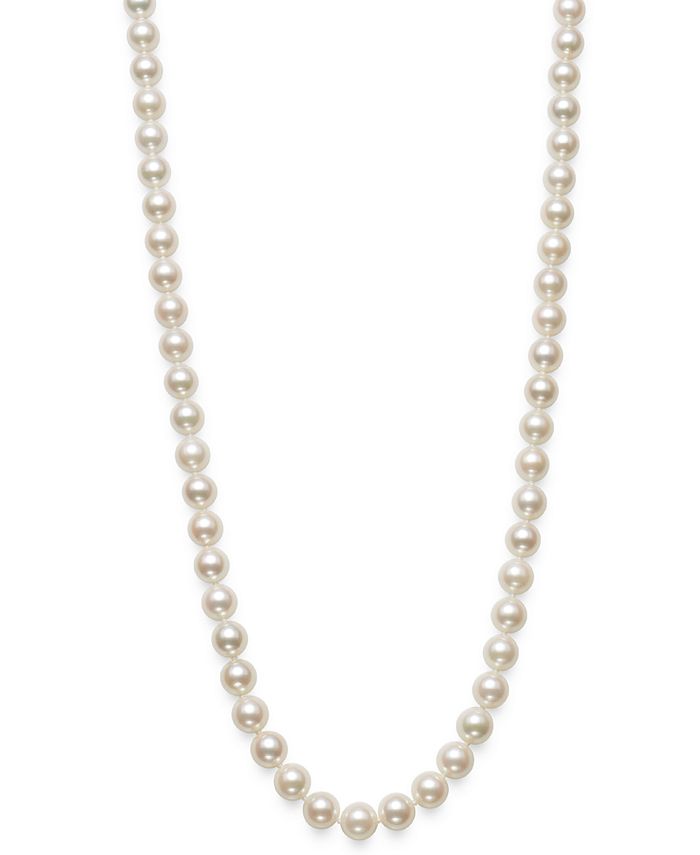Macy s Cultured Akoya Pearl 6 7mm 17 1 2