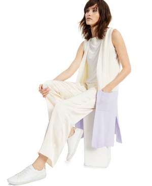 Alfani Colorblock Open-Front Sleeveless Cardigan Created for Macy's