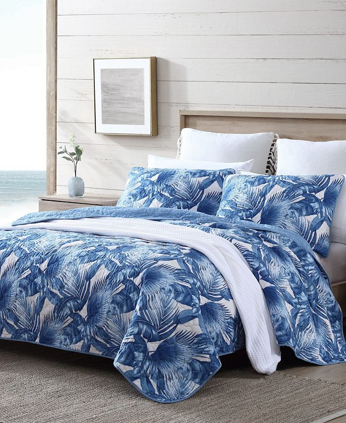 Tommy Bahama Home Tommy Bahama Royal Palm Blue Reversible 3Piece King
